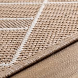 Outdoorteppich Bergen Raute Beige - 240 x 290 cm