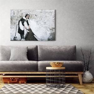 Wandbilder Banksy Sweeping Maid XXL 60 x 40 cm