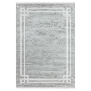 Tapis de salon moderne tissé main GRECO Gris lumineux - 200 x 290 cm