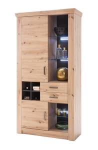 Vitrine Mauro 4 Braun - Holzwerkstoff - Holzart/Dekor - 110 x 211 x 45 cm