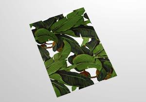 Papier Peint Feuilles de Bananier Vert