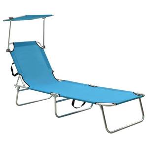 Chaise longue 3005313 Turquoise - Métal - 58 x 27 x 189 cm