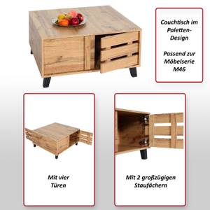 Couchtisch M46 Braun - Holzart/Dekor - Holz teilmassiv - 81 x 43 x 81 cm