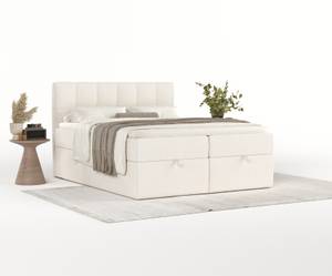 Boxspringbett Shay Creme - Breite: 140 cm