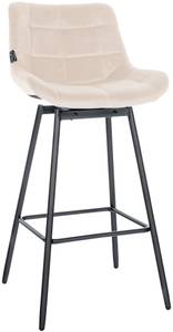 Tabouret de bar Weston Crème - Fourrure synthétique