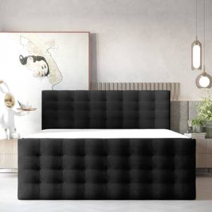 Boxspringbett Blend Taschenfeder 180x200 Schwarz - Breite: 180 cm