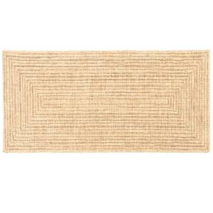 Wohnteppich Tiffany Beige - Kunststoff - Textil - 80 x 150 cm