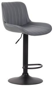 Tabouret de bar Lentini Gris - Noir