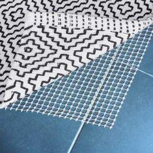 2 x Antirutschmatte Teppich 120x180 cm Schwarz - Weiß - Kunststoff - 180 x 1 x 120 cm