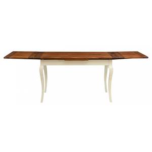 Table Manger RENAISSANCE Imitation noyer - Blanc