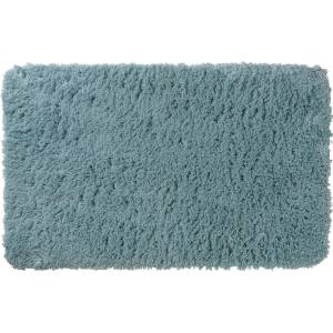 Tapis de bain 50x80cm Bleu - Textile - 50 x 2 x 80 cm
