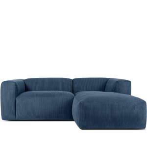 Ecksofa BUFFO 4-Sitzer Nachtblau - Breite: 237 cm - Armlehne beidseitig montierbar - Ecke davorstehend rechts - Ottomane davorstehend rechts