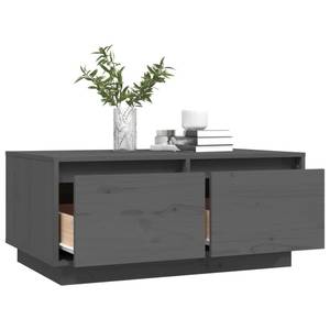 Couchtisch D763 Grau - Massivholz - 50 x 35 x 80 cm