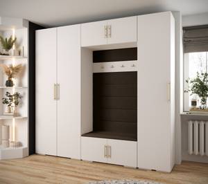 Garderobe Inova 3 Z8 Braun - Gold - Weiß - Gold