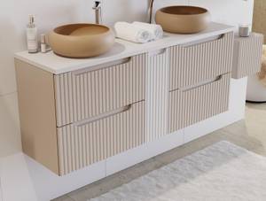 Schrank unter waschbecken NOVA CUW60 2D Beige