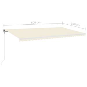 Markise 3006542-1 Creme - 600 x 300 x 1 cm