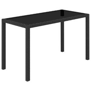 Garten-Essgruppe (5-teilig) 3012315-1 Schwarz - Kunststoff - Polyrattan - 60 x 74 x 123 cm