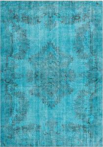 Tapis Ultra Vintage LXXIV Bleu - Textile - 196 x 1 x 284 cm