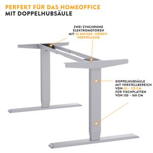 höhenverstellbares Tischgestell Homedesk Silber