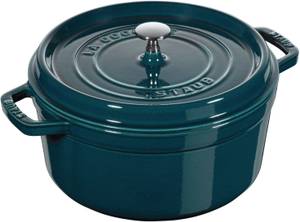 Kasserolle Cocotte Blau - Naturfaser - 2 x 19 x 28 cm