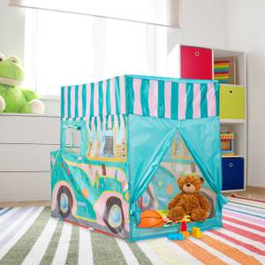 Spielzelt Ice Cream Truck für Kinder Schwarz - Pink - Türkis - Kunststoff - Textil - 70 x 100 x 120 cm
