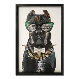 3D-Collage-Bild Cane Corso mit Brille Papier - 60 x 90 x 4 cm