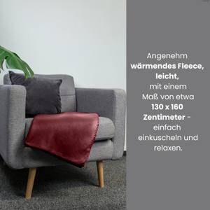 Fleecedecke basic Polar-Fleece Rotbraun