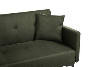 Schlafsofa LUCAN Schwarz - Grün - Textil - 191 x 75 x 91 cm