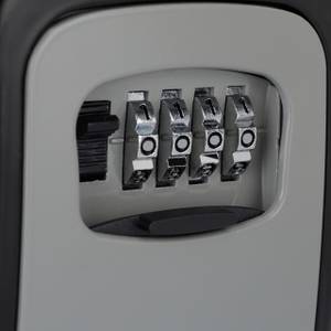 2x Schlüsseltresor mit Zahlencode Schwarz - Grau - Metall - 9 x 12 x 4 cm