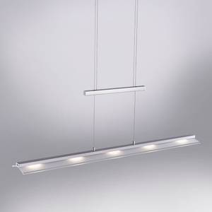 LED Pendelleuchte NELE 100 cm Silber - Metall - 100 x 160 x 100 cm