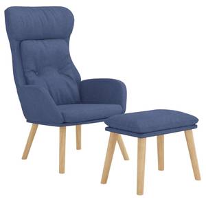 Relaxsessel mit Hocker 3012685-2 Blau