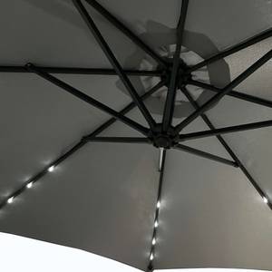 Parasol de jardin MILIN Noir - Gris