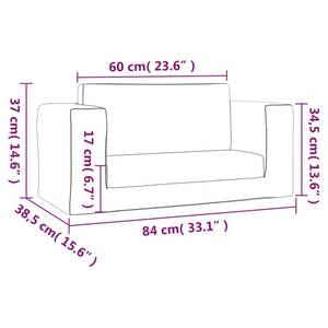 Kinder Schlafsofa 3013568-2 Hellgrau - Weiß