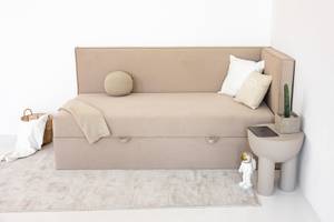 Boxspringbett MITTO CONTI TWIN Creme - Breite: 100 cm - H4