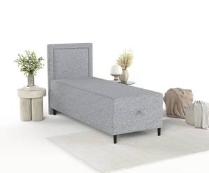 Boxspringbett Alma Grau - Breite: 80 cm - H3