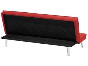 3-Sitzer Sofa HASLE Rot - Silber