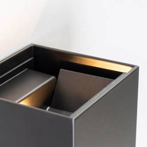 Wandleuchte - Cubic Schwarz - Metall - 10 x 10 x 10 cm