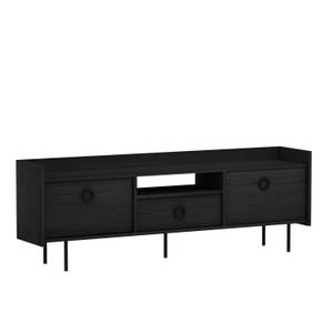 TV Lowboard Büsra Schwarz 3 türig Schwarz