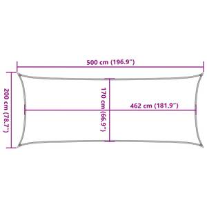 Voile solaire 3016493-10 200 x 500 cm