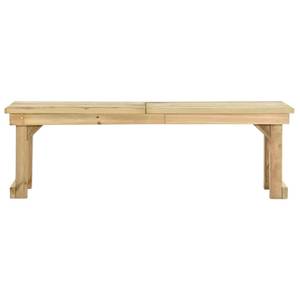 Banc d'extérieur 44899 Marron - Bois manufacturé - Bois/Imitation - 140 x 45 x 140 cm