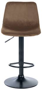 Tabouret de bar Divo Lot de 2 Noir - Marron