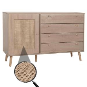 Sideboard M43 Braun - Holzwerkstoff - Holz teilmassiv - 120 x 77 x 38 cm