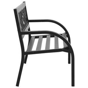 Banc de jardin 317773 Noir - Métal - 86 x 53 x 86 cm