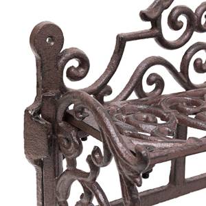 Support fleurs en fonte banc Marron - Métal - 42 x 36 x 31 cm