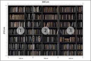 Fototapete BÜCHER Bibliothek Buchregal 300 x 210 x 210 cm