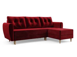 Ecksofa PALER Bordeaux - Ecke davorstehend rechts