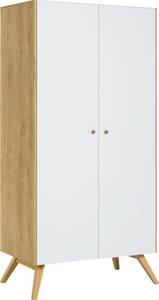 Kleiderschrank NATURE Weiß - Breite: 101 cm