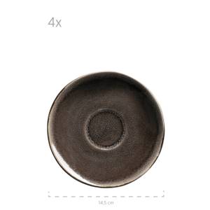 Kaffeetassen Niara Organic (8-teilig) Schwarz - Braun - Keramik - 13 x 6 x 10 cm