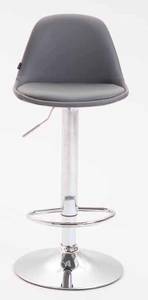 Tabouret de bar Kiel Lot de 2 Gris