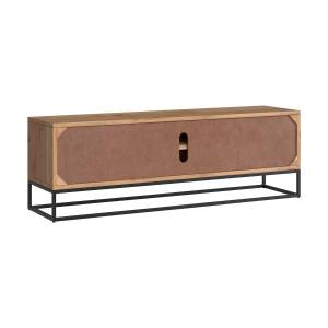 Meuble TV Alabama Marron - Bois massif - 140 x 45 x 140 cm